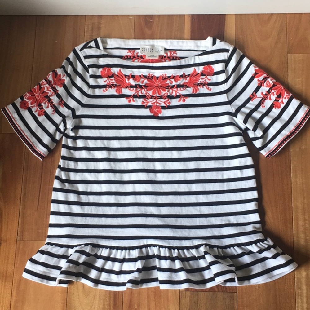 Kate Spade Broome Street striped shirt